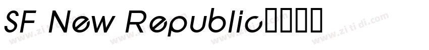 SF New Republic字体转换